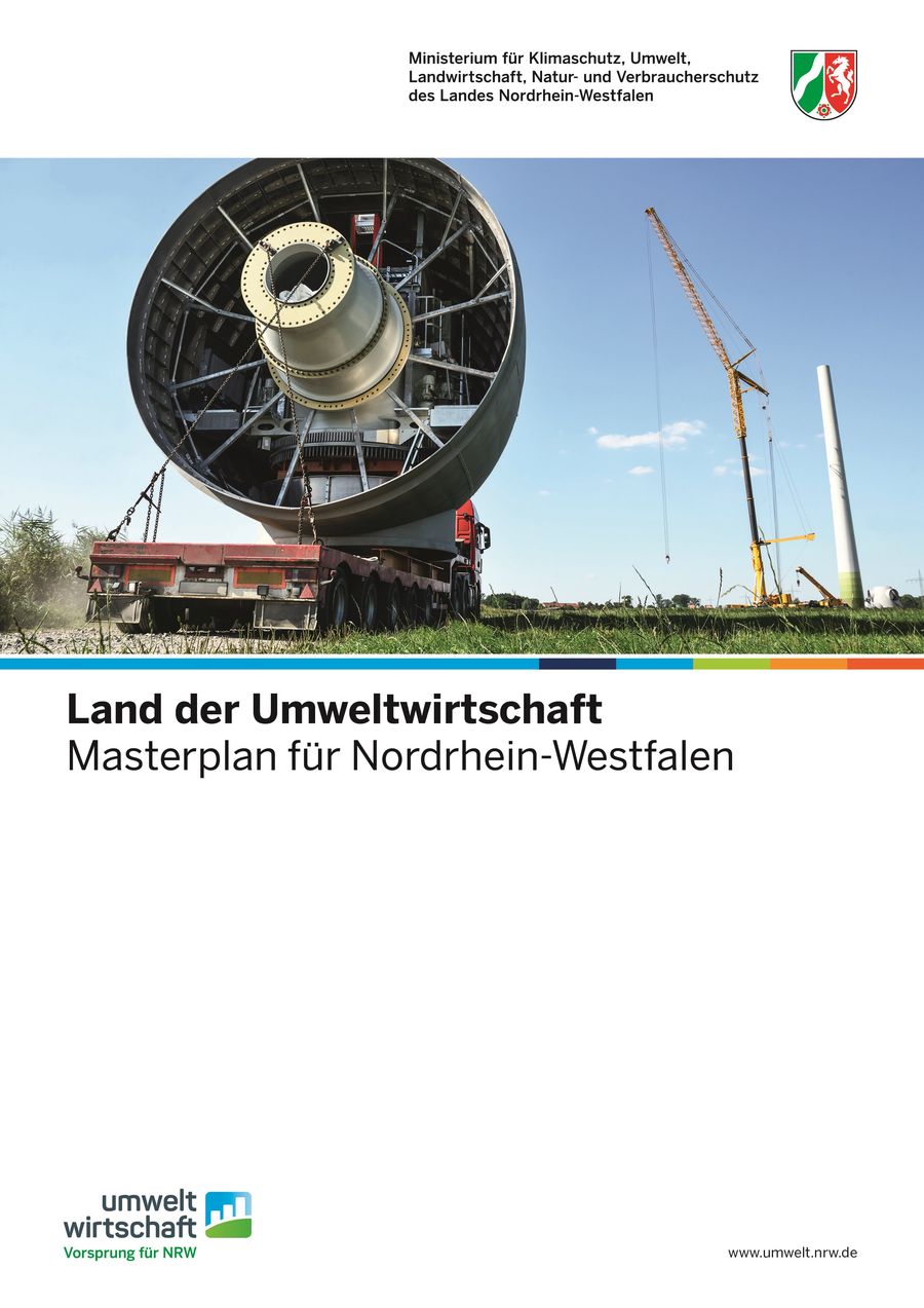 Titelblatt des Masterplans "Land der Umweltwirtschaft"