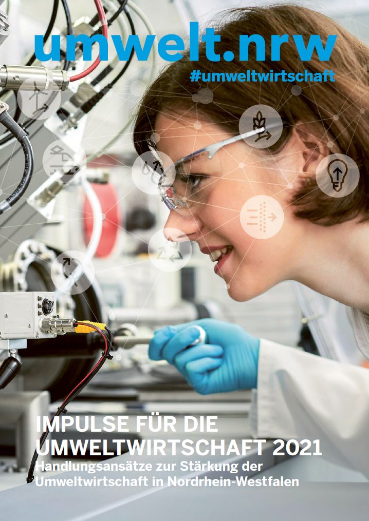 Titelseite der Publikation Impulse für die Umweltwirtschaft 2021
