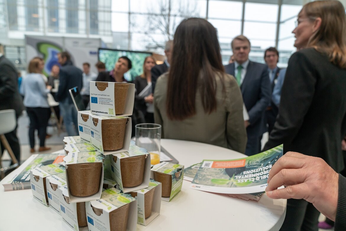 Ökologisch sinnvolle Produkte in der Ausstellung